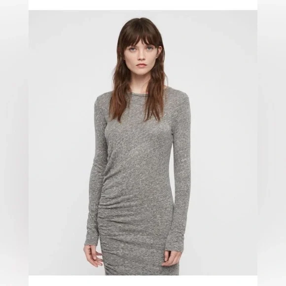 All saints Tina dress gray midi size medium - Picture 4 of 11